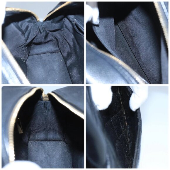 CHANEL Matelasse Hand Bag Grained Calf Skin Black CC Auth - Picture 15 of 16